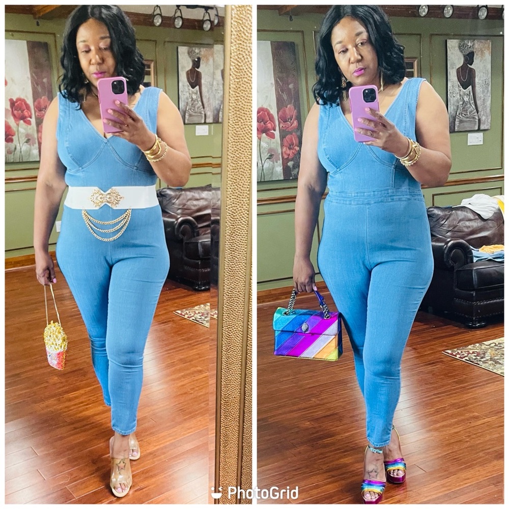 Denim. jumpsuit